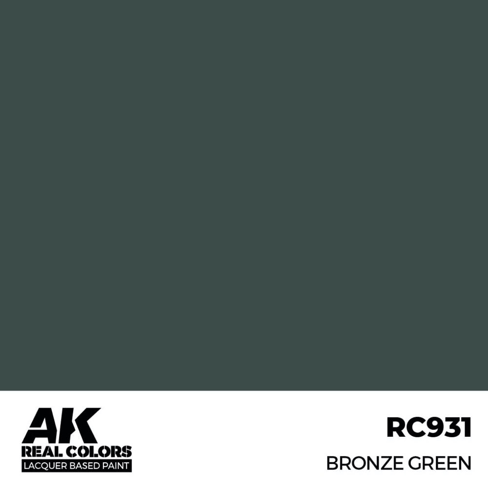 AK Interactive RC931 Real Colors Bronze Green 17ml Lacquer Paint