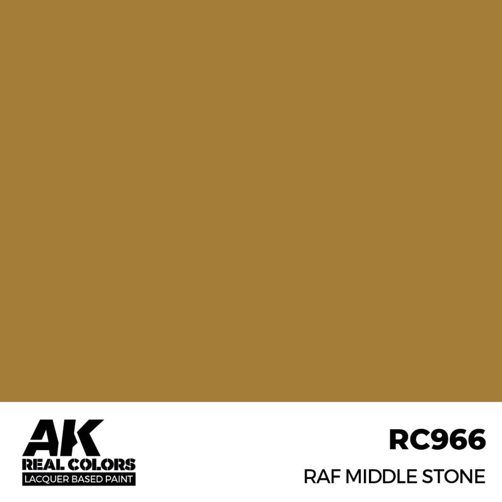 AK Interactive RC966 Real Colors RAF Middle Stone 17ml Lacquer Paint