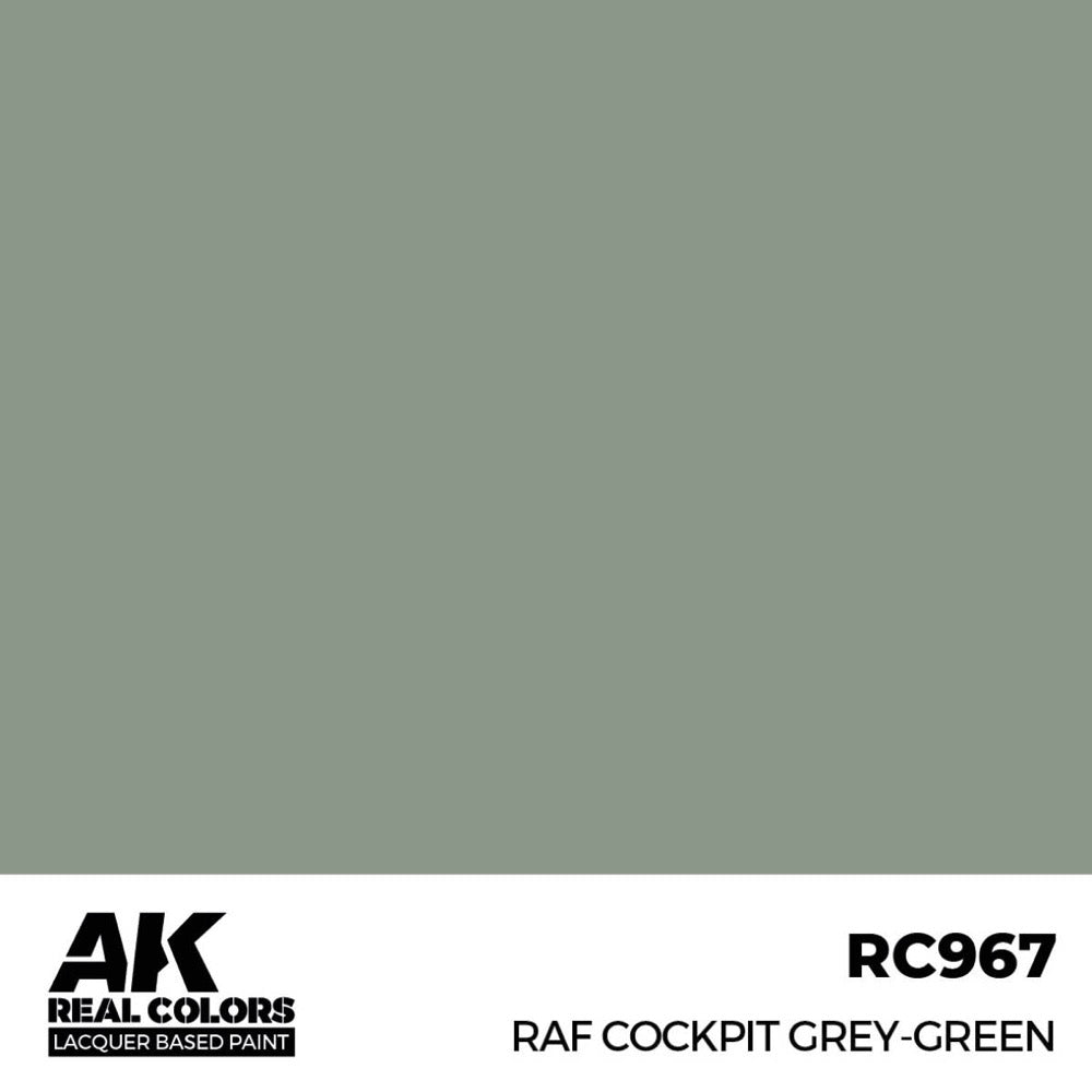 AK Interactive RC967 Real Colors RAF Cockpit Grey-Green 17ml Lacquer Paint