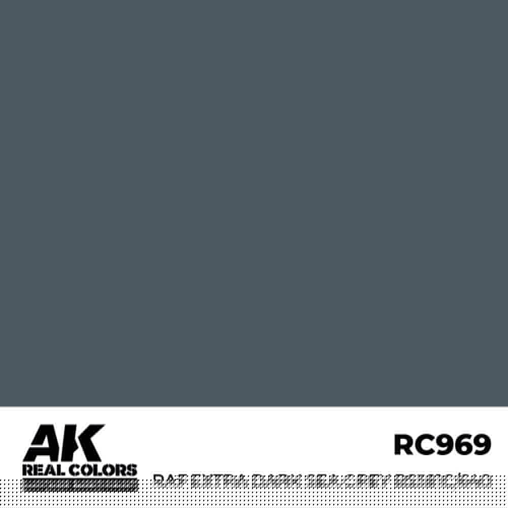 AK Interactive RC969 Real Colors RAF Extra Dark Sea Grey BS381C/640 17ml Lacquer Paint