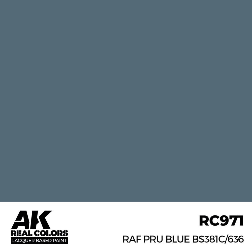 AK Interactive RC971 Real Colors RAF PRU Blue BS381C/636 17ml Lacquer Paint