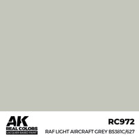 AK Interactive RC972 Real Colors RAF Light Aircraft Grey BS381C/627 17ml Lacquer Paint
