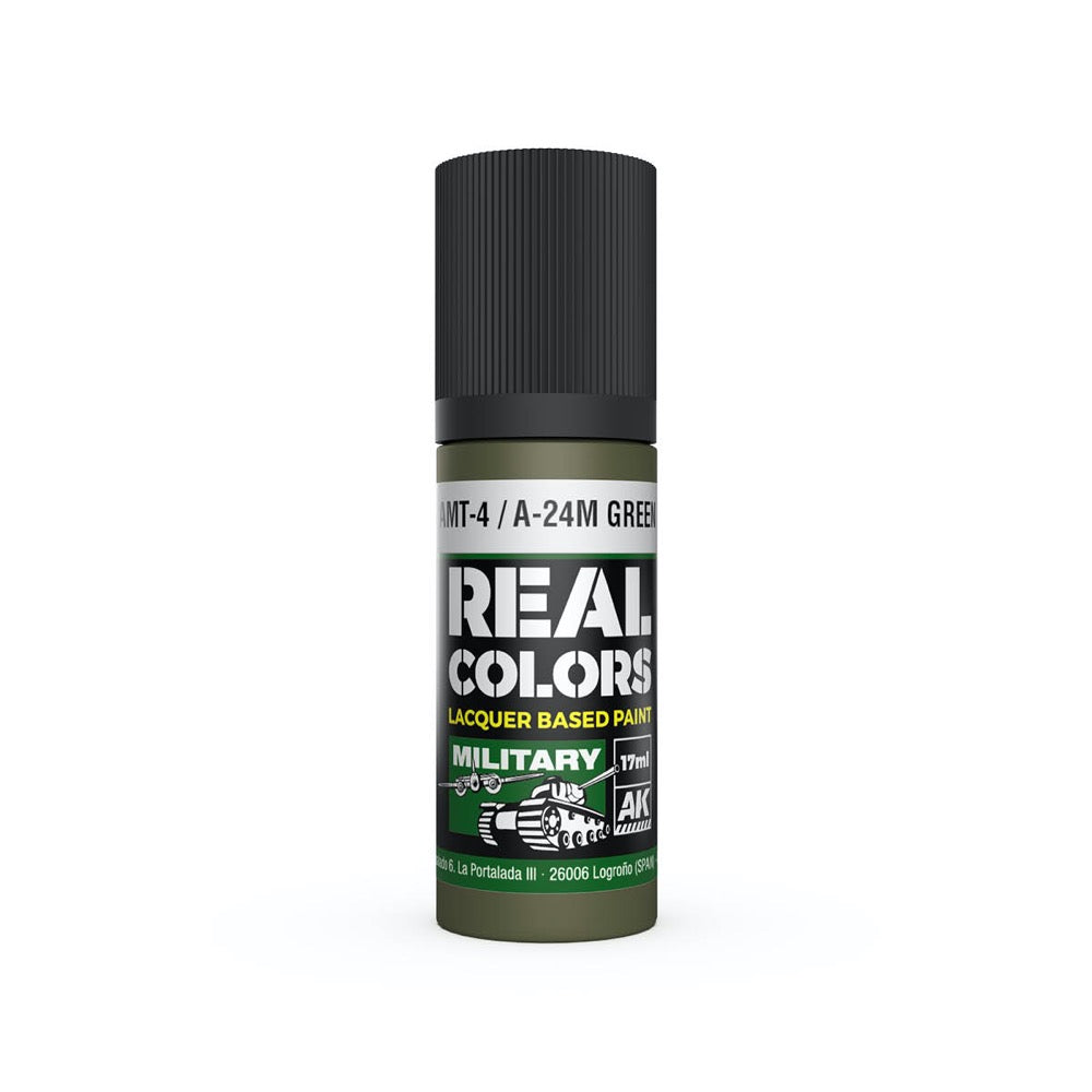 AK Interactive RC975 Real Colors AMT-4 / A-24M Green 17ml Lacquer Paint
