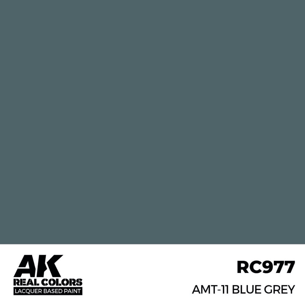 AK Interactive RC977 Real Colors AMT-11 Blue Grey 17ml Lacquer Paint