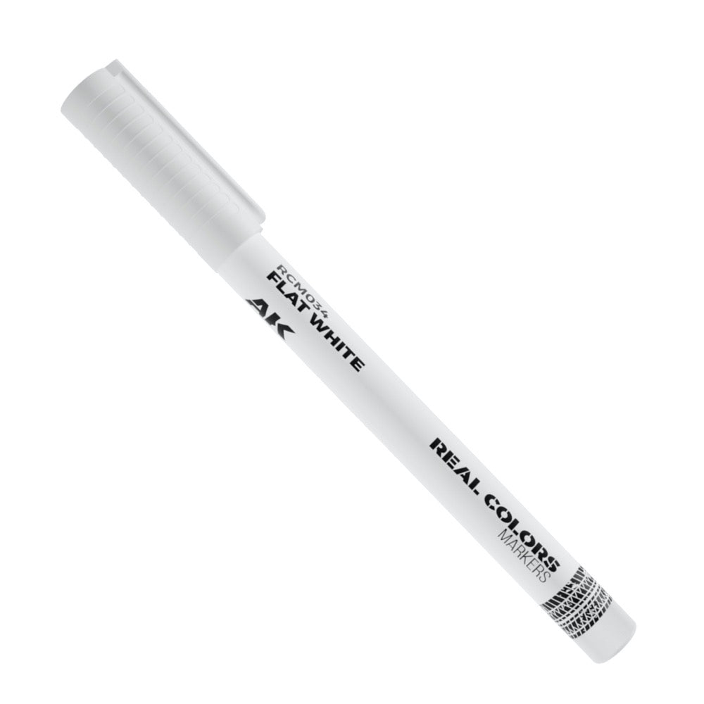 AK interactive RC034 Real Colors Markers Flat White