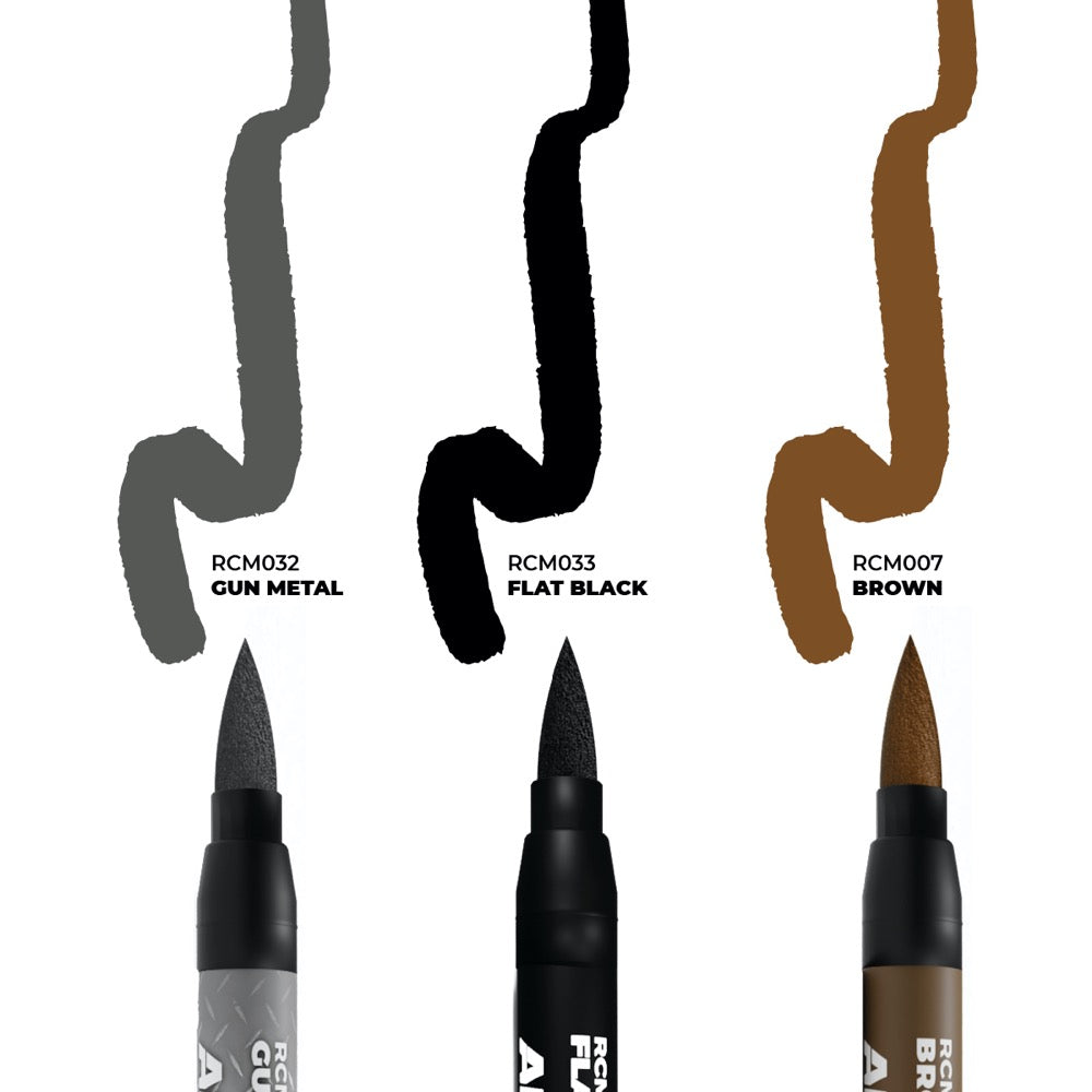 AK interactive RC103 Real Colors Markers Weapons Set x 3