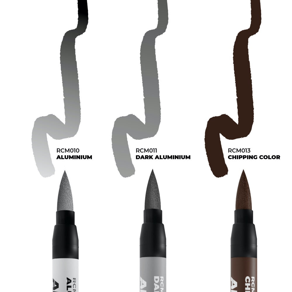 AK interactive RC105 Real Colors Markers Chipping Set x 3