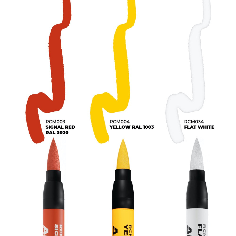 AK interactive RC106 Real Colors Markers Tactical Markings Set x 3