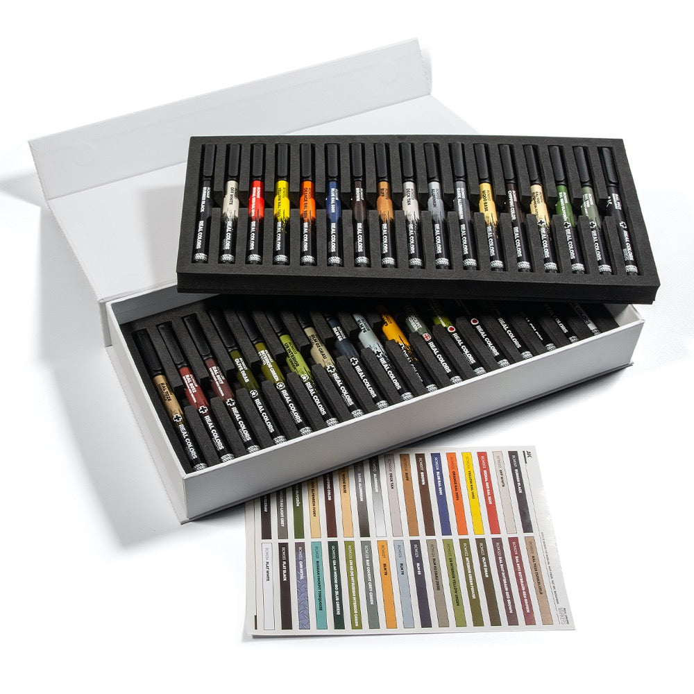AK interactive RC001 Real Colors Markers Special Box RC Markers ‚àö√™ 34 units