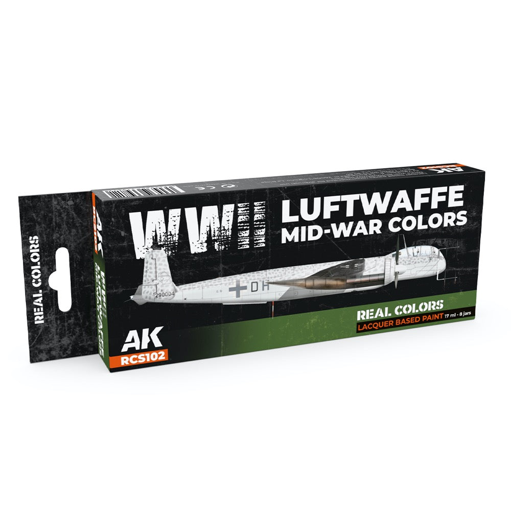 AK Interactive RCS102 Real Colors Set WWII Luftwaffe Mid-War Colours