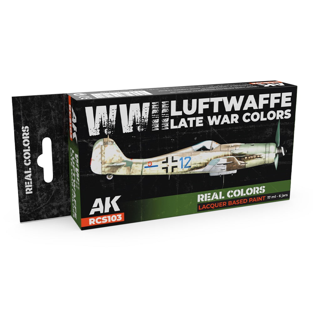 AK Interactive RCS103 Real Colors Set WWII Luftwaffe Late War Colours