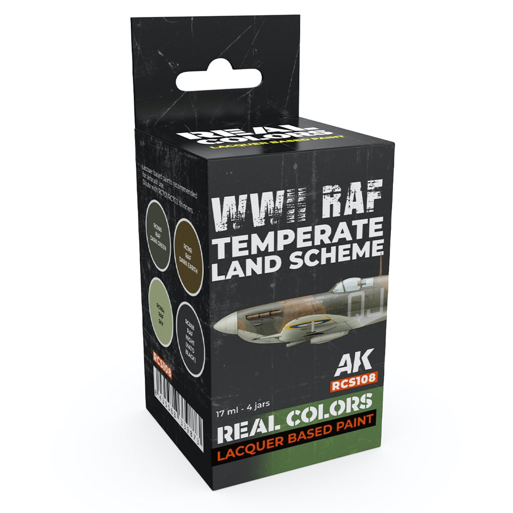 AK Interactive RCS108 Real Colors Set WWII RAF Temperate Land Scheme