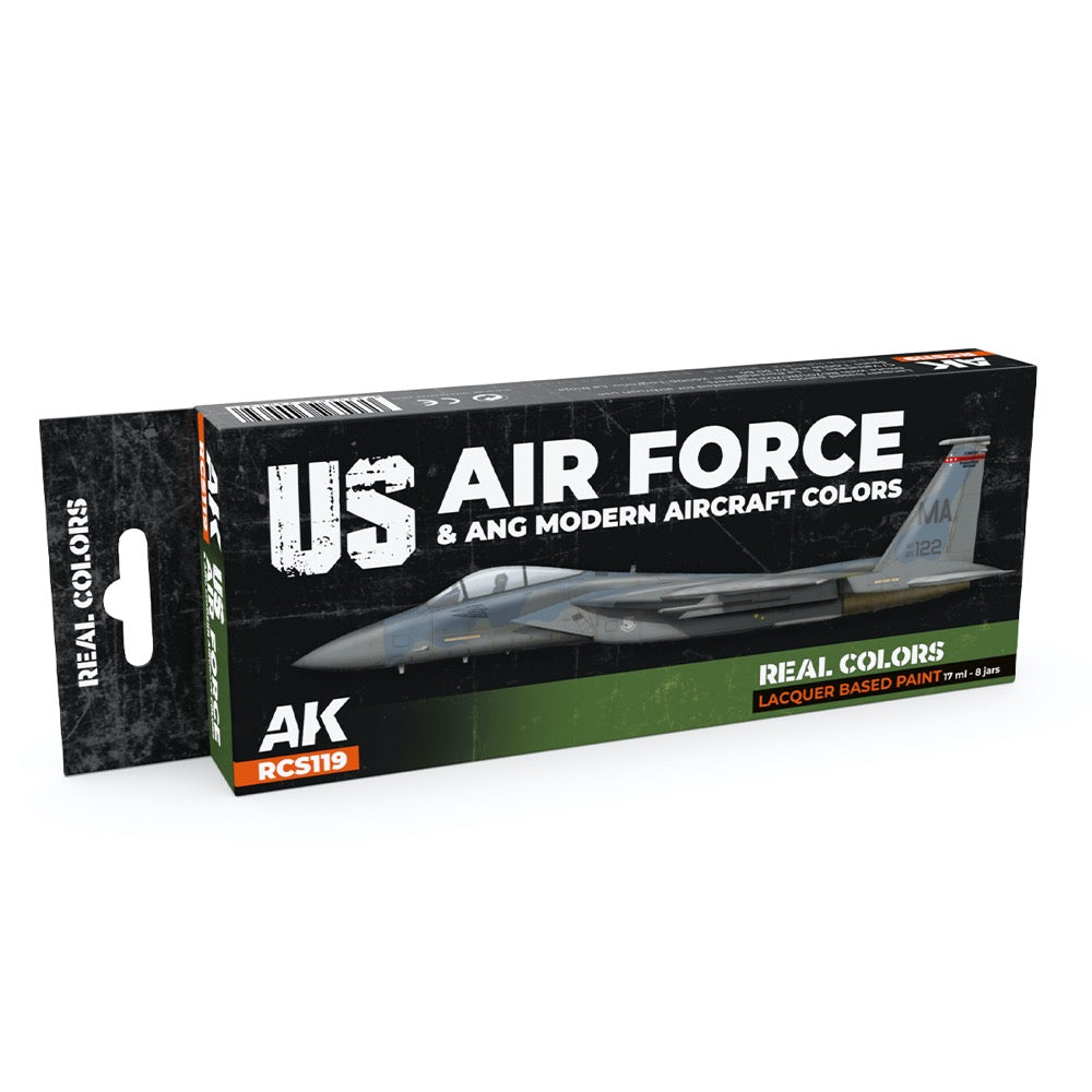 AK Interactive RCS119 Real Colors Set US Air Force & ANG Modern Aircraft Colours
