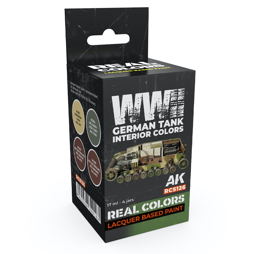 AK Interactive RCS126 Real Colors Set WWII German Tank Interior Colours
