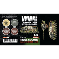 AK Interactive RCS126 Real Colors Set WWII German Tank Interior Colours
