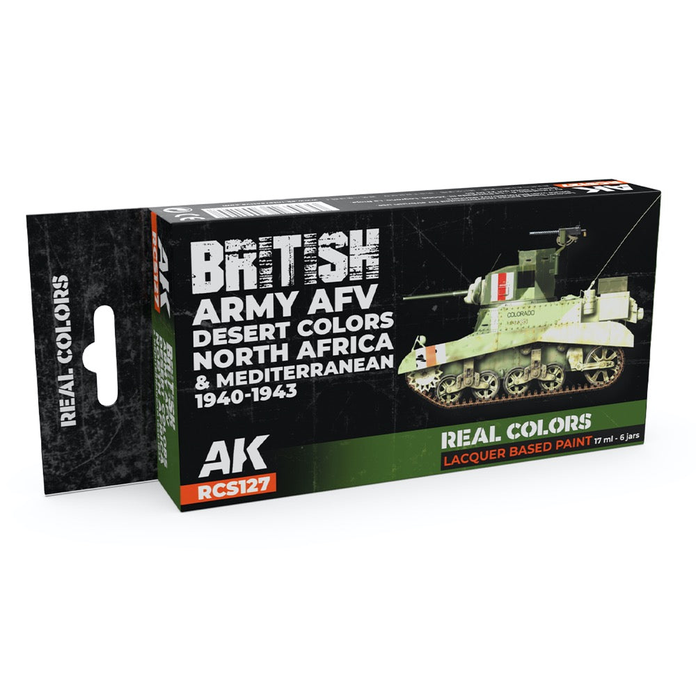AK Interactive RCS127 Real Colors Set British Army AFV Desert Colours