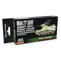 AK Interactive RCS127 Real Colors Set British Army AFV Desert Colours