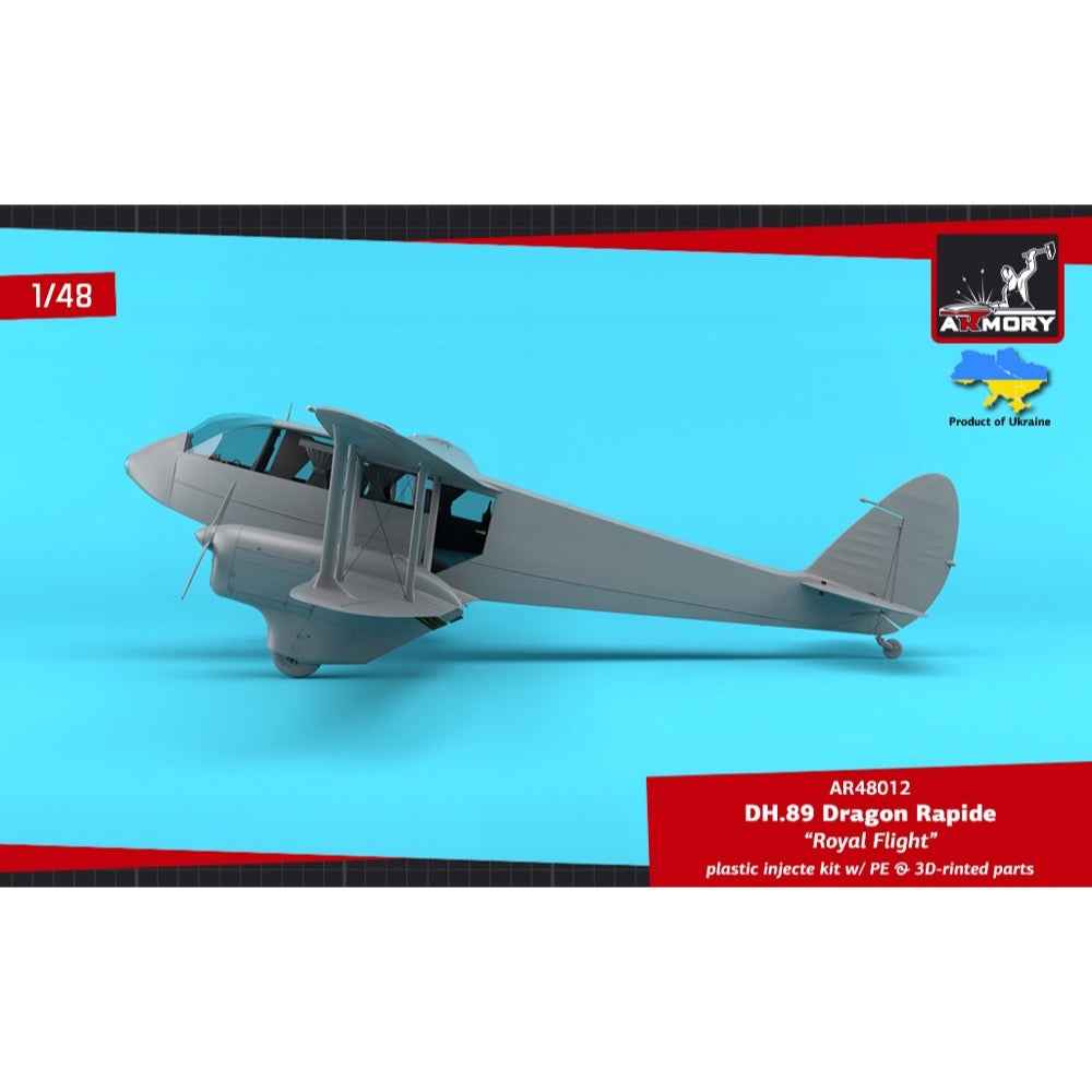 Armory 1/144 Dh.89 Dragon Rapide, Short-Haul Airliner-“Royal Flight”