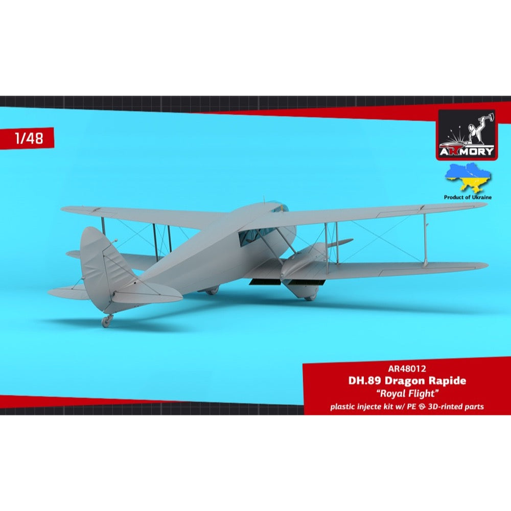 Armory 1/144 Dh.89 Dragon Rapide, Short-Haul Airliner-“Royal Flight”
