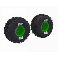 Arrma ARA-2575 dBoots Cut Chevron MT Tyre Set Glued Green Quake 223S