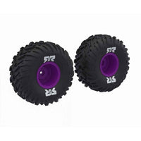 Arrma ARA-2576 dBoots Cut Chevron MT Tyre Set Glued Purple Quake 223S