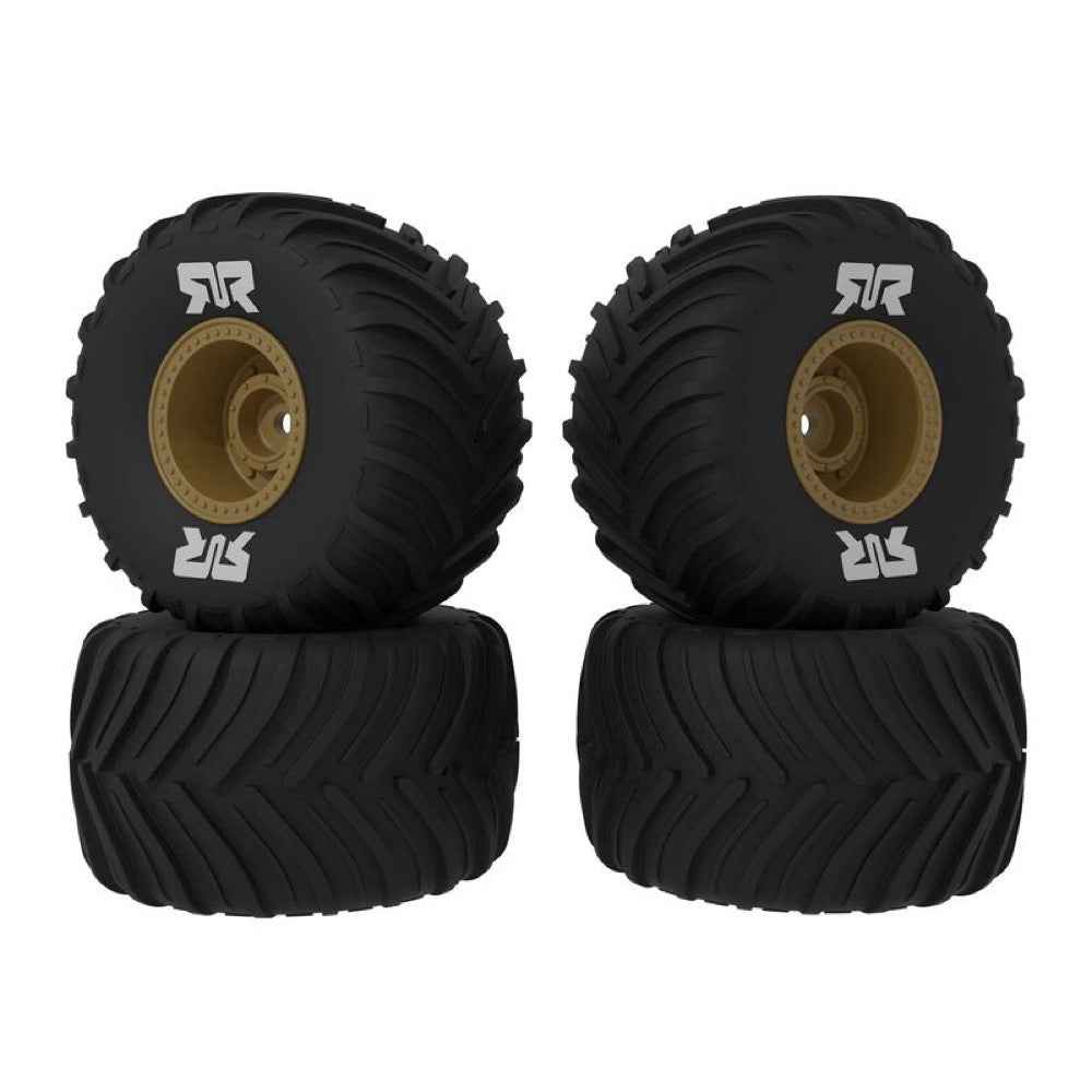 Arrma ARA-2586 Dboots Chevron MT Tyre Set Glued Bronze