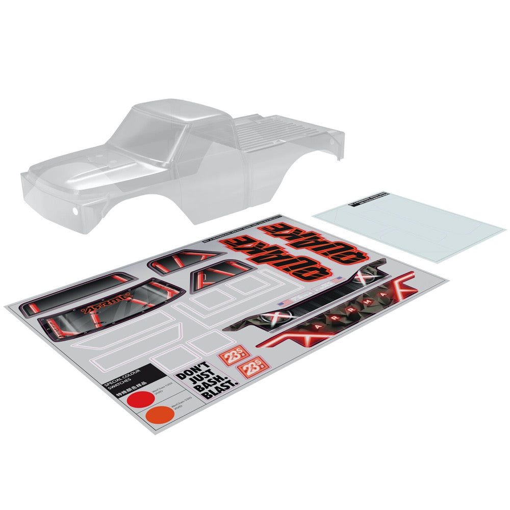 Arrma ARA-2870 Quake Clear Body Quake 223S