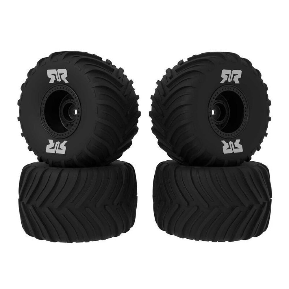 Arrma ARA-3115 dBoots Chevron MT Glued Tyre Set Black Grom