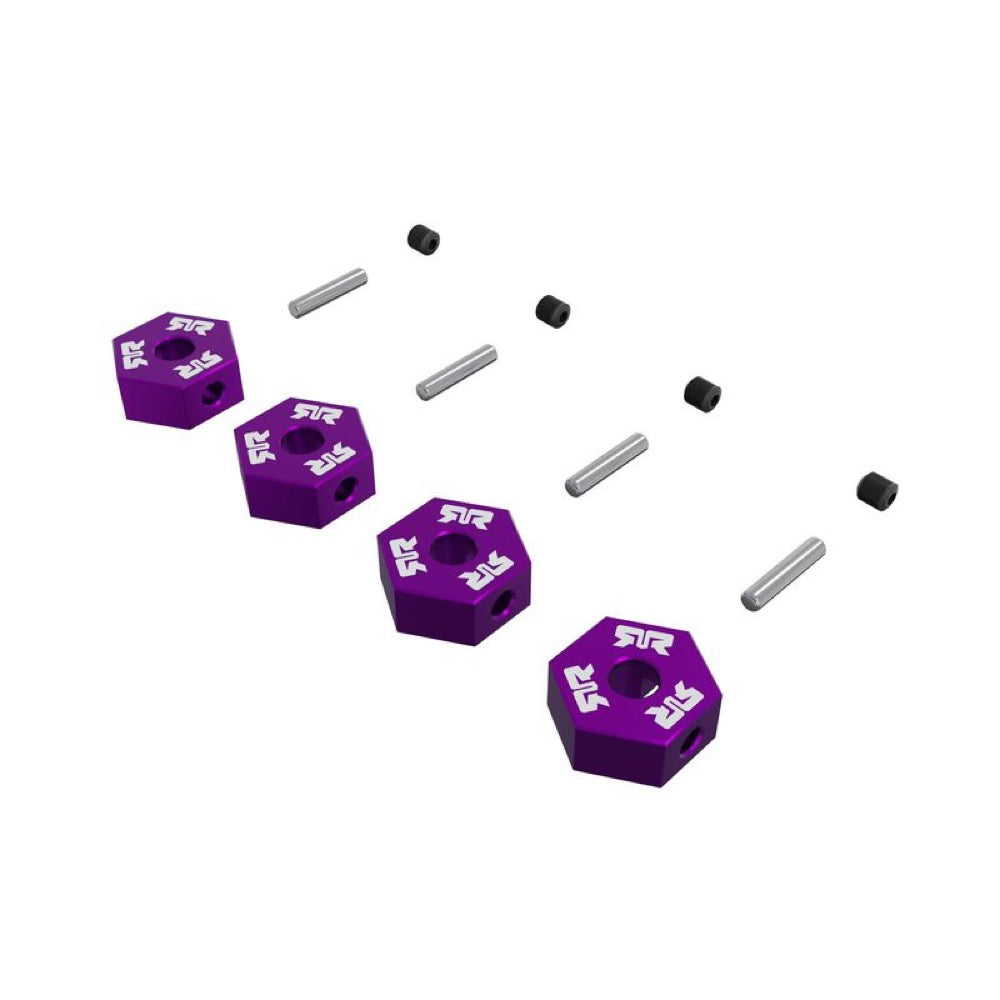 Arrma ARA-3117 12mm Metal Wheel Hex Set 4pcs Purple