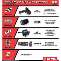ARRMA Typhon Grom 1/18 4x4 RC Buggy Blue ARA2106T1