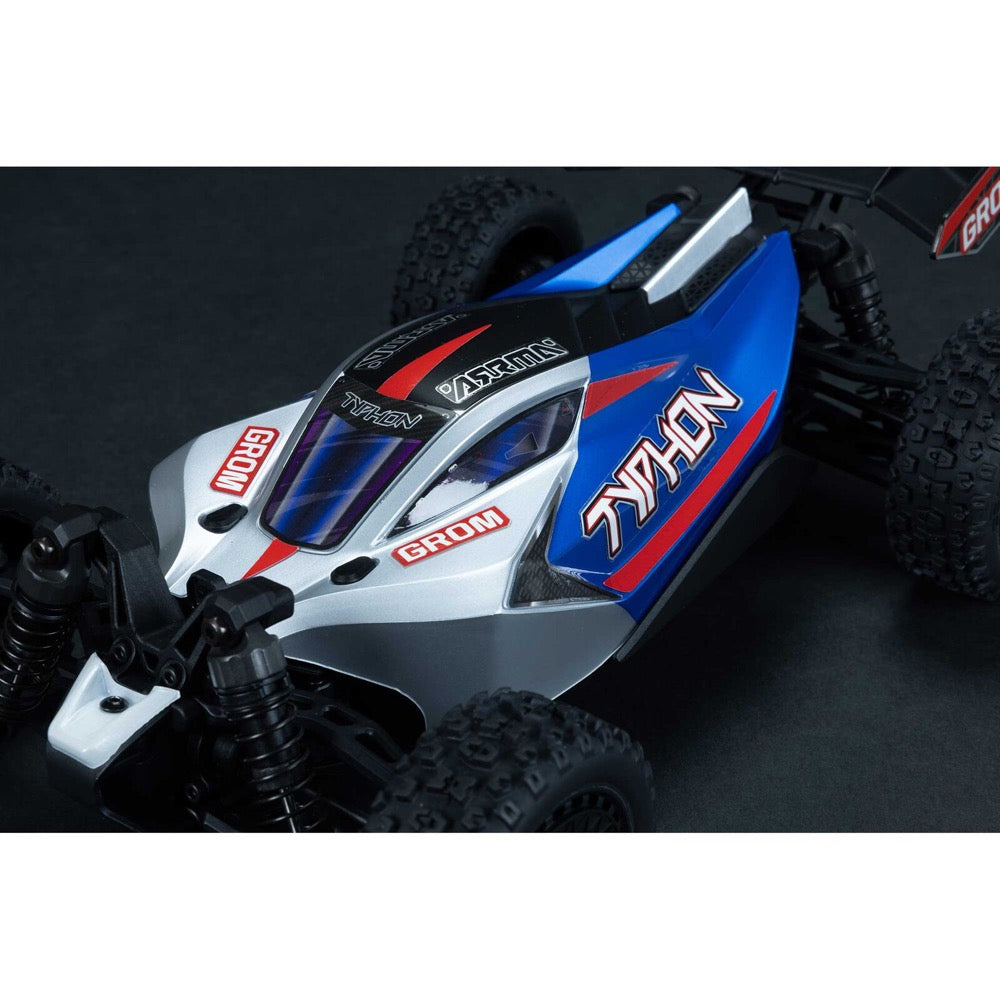 ARRMA Typhon Grom 1/18 4x4 RC Buggy Blue ARA2106T1