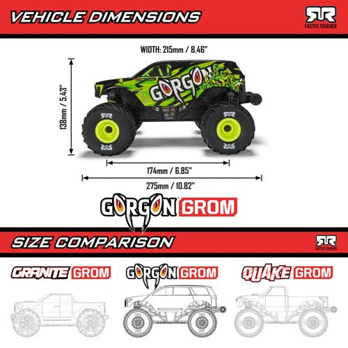 Arrma 1/16 Gorgon Grom 4X4 Monster Truck (Bronze) ARA2130T3