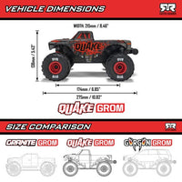 Arrma 1/16 Quake Grom 4X4 RC Monster Truck (Red) ARA2137T1