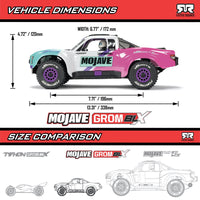 Arrma Mojave Grom 223S 1/18 Brushless 4x4 RC Desert Truck (Teal) ARA2304ST1