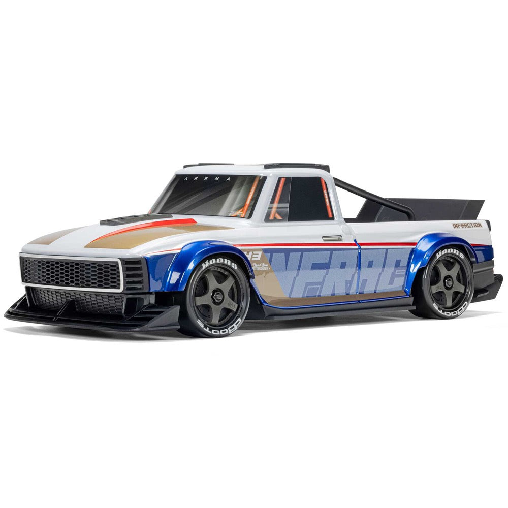 Arrma Infraction Grom 3S BLX 4X4 1/12 All-Road Truck (Ready to Run Basic) Blue