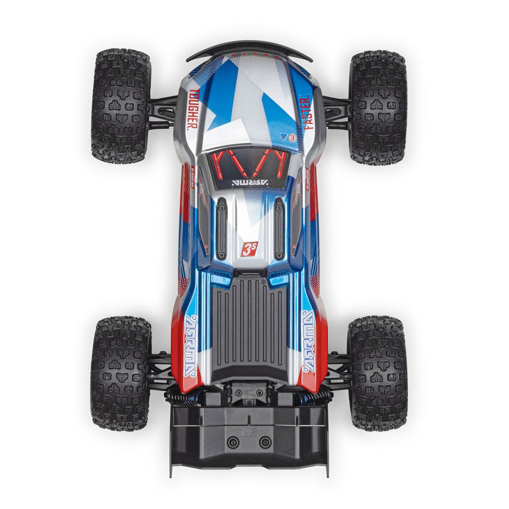 Arrma Mini Kraton 3S BLX 4X4 1/16 Speed Monster Truck (Red/Blue) ARA2508ST1