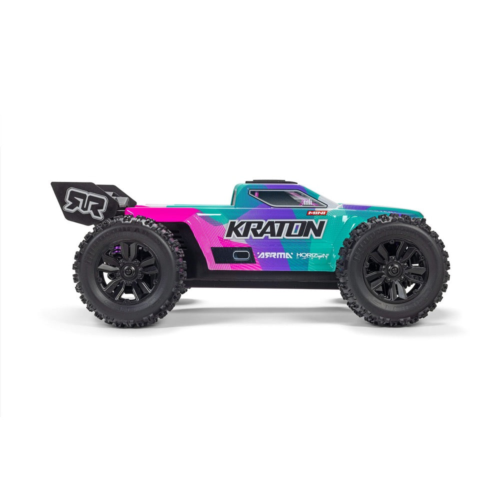 Arrma Mini Kraton 3S BLX 4X4 1/16 Speed Monster Truck (Teal/Pink) ARA2508ST2