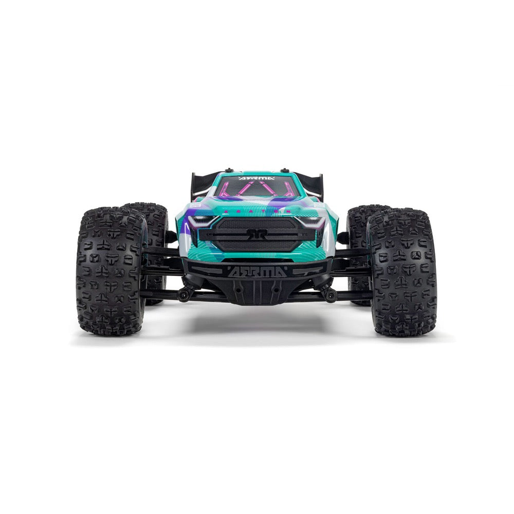 Arrma Mini Kraton 3S BLX 4X4 1/16 Speed Monster Truck (Teal/Pink) ARA2508ST2