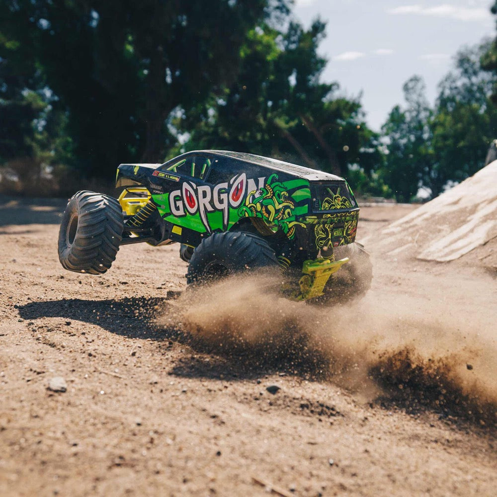 Arrma 1/10 Gorgon 2wd RC Monster Truck Yellow ARA3230ST1