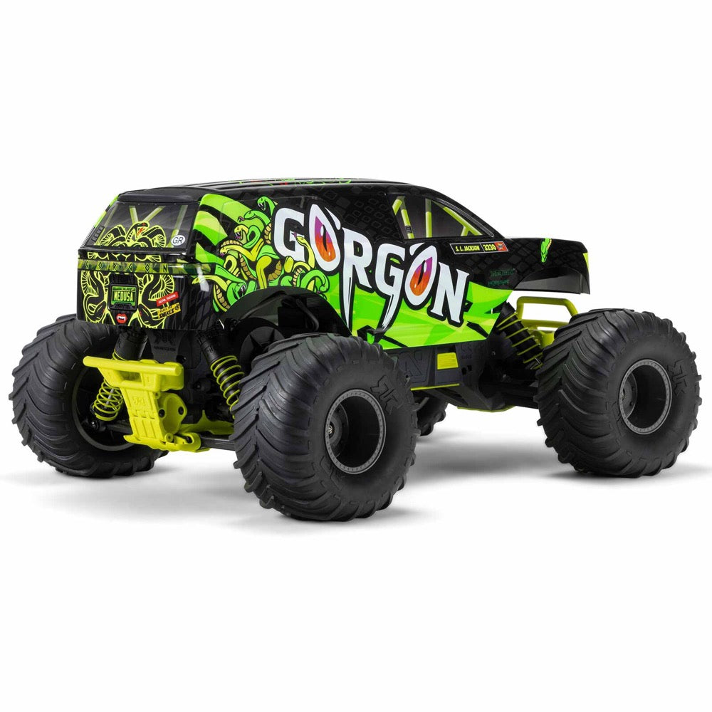 Arrma 1/10 Gorgon 2wd RC Monster Truck Yellow ARA3230ST1