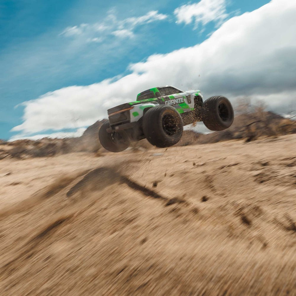 Arrma Granite MEGA 665 1/10 4X4 Brushed Monster Truck RTR (Green) ARA4202V4T1
