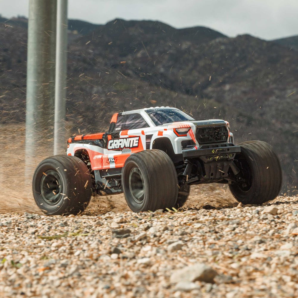 Arrma Granite MEGA 665 1/10 4X4 Brushed Monster Truck RTR (Orange) ARA4202V4T3