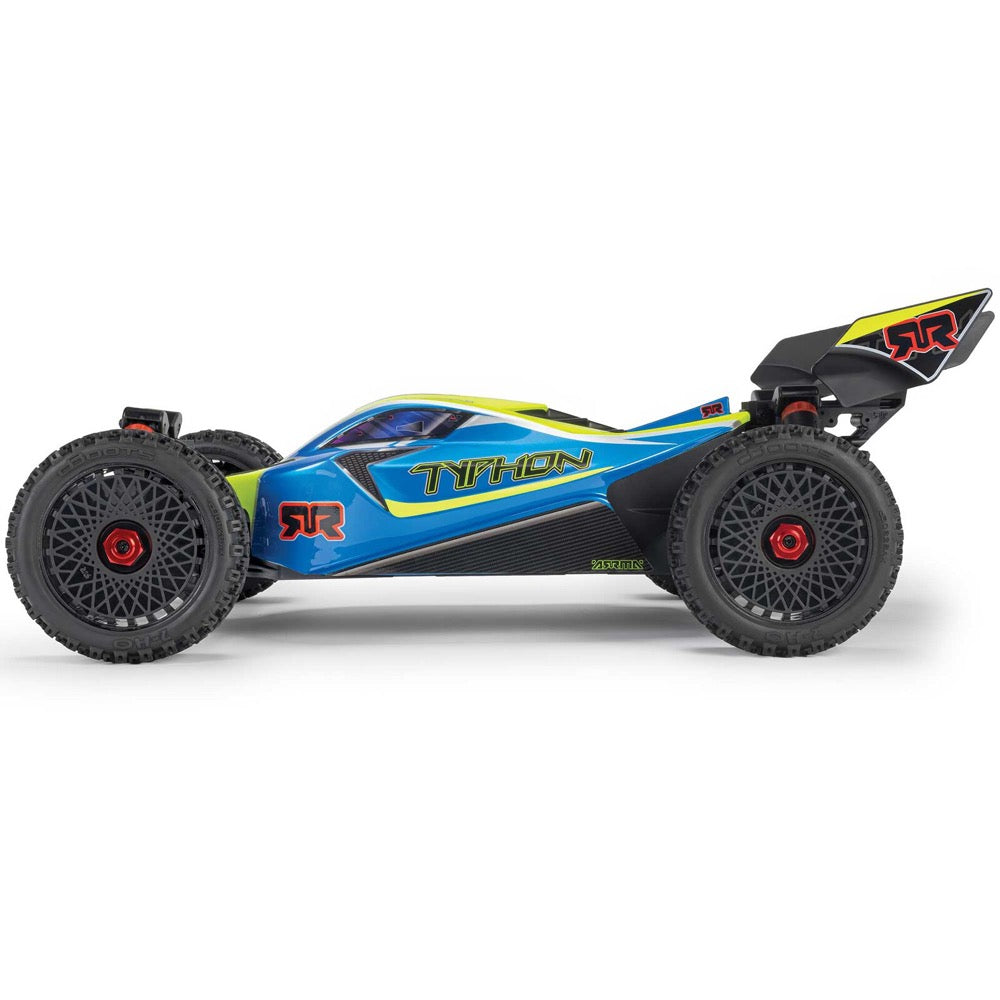 Arrma Typhon MEGA 665 4X4 1/8 Brushed RC Buggy (Blue) ARA4206V4T1