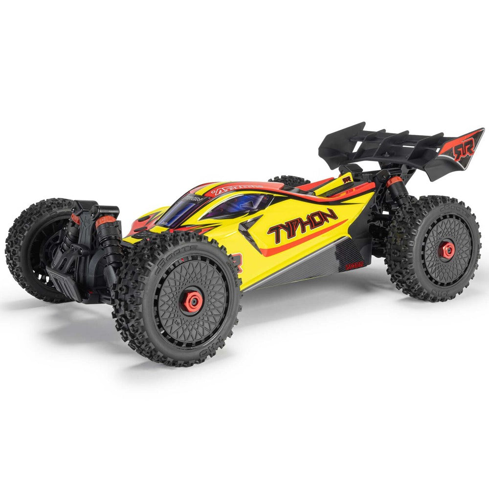 Arrma Typhon MEGA 665 4X4 1/8 Brushed RC Buggy (Yellow) ARA4206V4T2