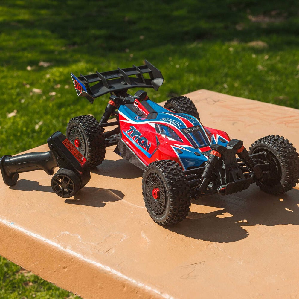 Arrma Typhon MEGA 665 4X4 1/8 Brushed RC Buggy (Red) ARA4206V4T3
