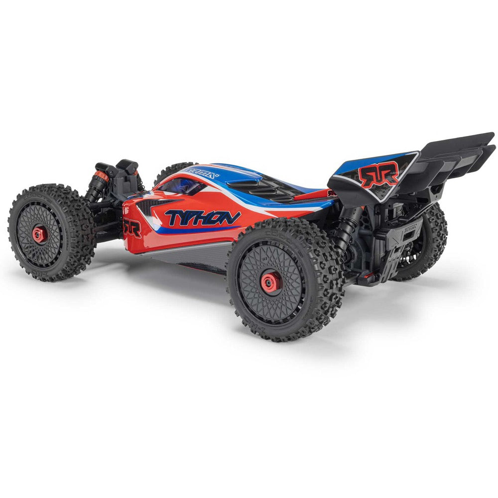 Arrma Typhon MEGA 665 4X4 1/8 Brushed RC Buggy (Red) ARA4206V4T3