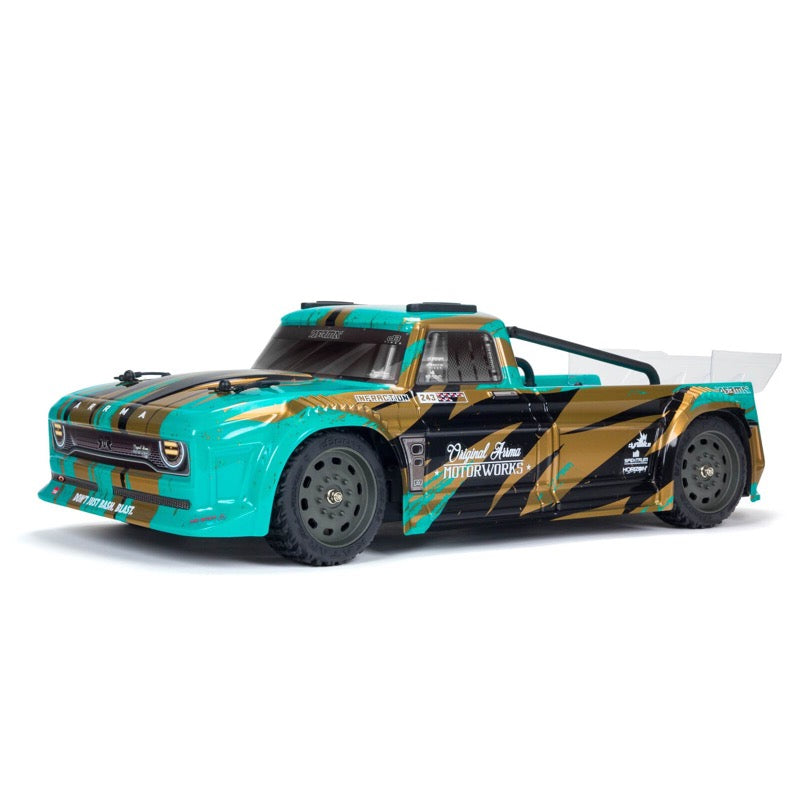 Arrma Infraction 4x4 Mega 1/8 Resto-Mod RC Truck Teal/Bronze ARA4215V3T2
