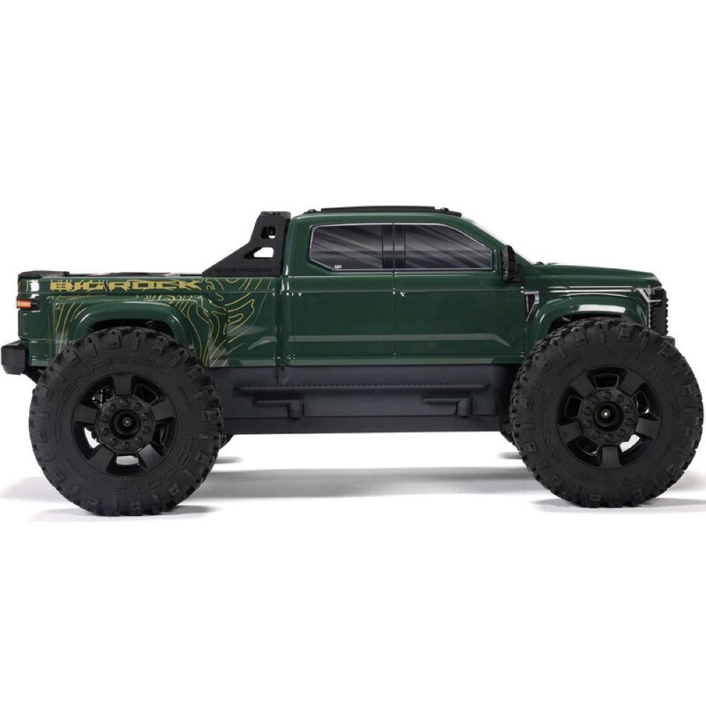 Arrma Big Rock Crew Cab V4 4X4 223S BLX RC Monster Truck (Green) ARA4312V4T2