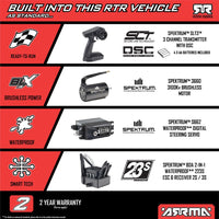 Arrma Big Rock Crew Cab V4 4X4 223S BLX RC Monster Truck (Green) ARA4312V4T2