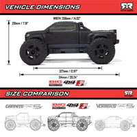 Arrma Big Rock Crew Cab V4 4X4 223S BLX RC Monster Truck (Green) ARA4312V4T2